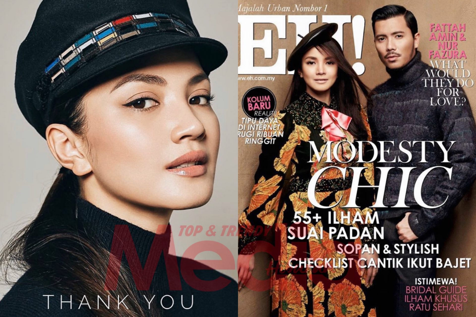 Fazura Respon Isu Penutupan Blu Inc, Kongsi Barisan Wajahnya Sebagai Penghias Muka Depan