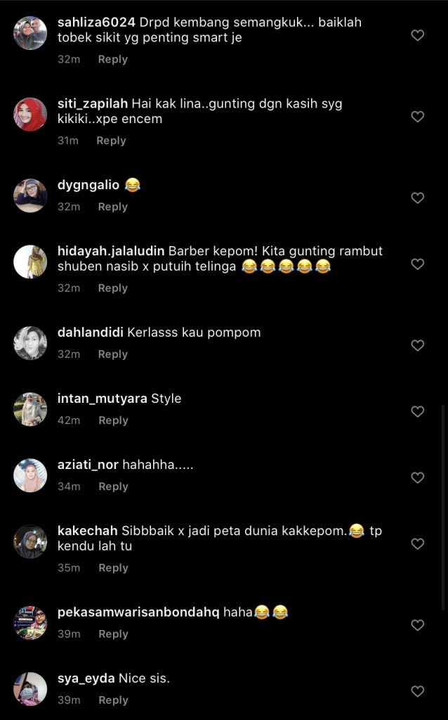 “Suami Reda…,” – Elly Mazlein Kongsi Foto Hasil Gunting Rambut Suami, Peminat Beri Macam-Macam Reaksi!