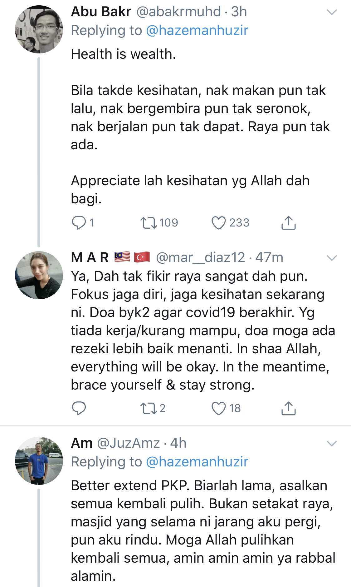 “Kebenaran Pahit Yang Kita Sorok Jauh Dilubuk Hati Dan&#8230;,”- Ramal Tempoh PKP Hingga Syawal, Hazeman Huzir Simpan Impian Mahu Sambut Raya Lagi Dengan Orang Tua 2021