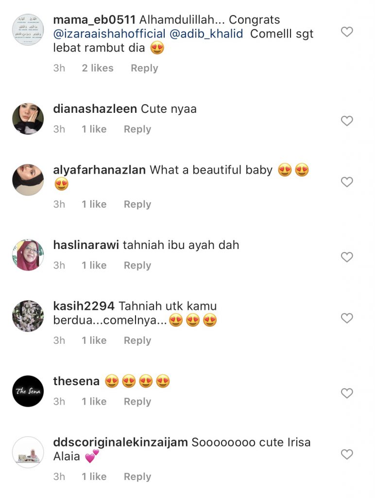 Dedah Wajah Anak, Izara Aishah & Suami Beri Nama Irisa Alaia