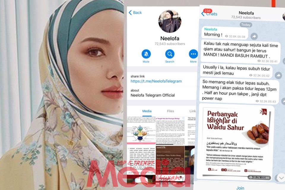 “Ramai Yang Tanya, Apakah Doa Yang Saya Amalkan Sehari-Hari Dan…,” – Neelofa Cetuskan Idea Murni, Buka ‘Grup’ Telegram Kongsi Doa & Ilmu