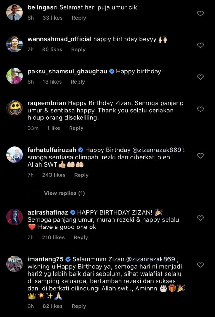 “Yang Paling Penting Dipercepatkan Jodoh…,” – Zizan Razak Genap Usia 36 Tahun Hari Ini