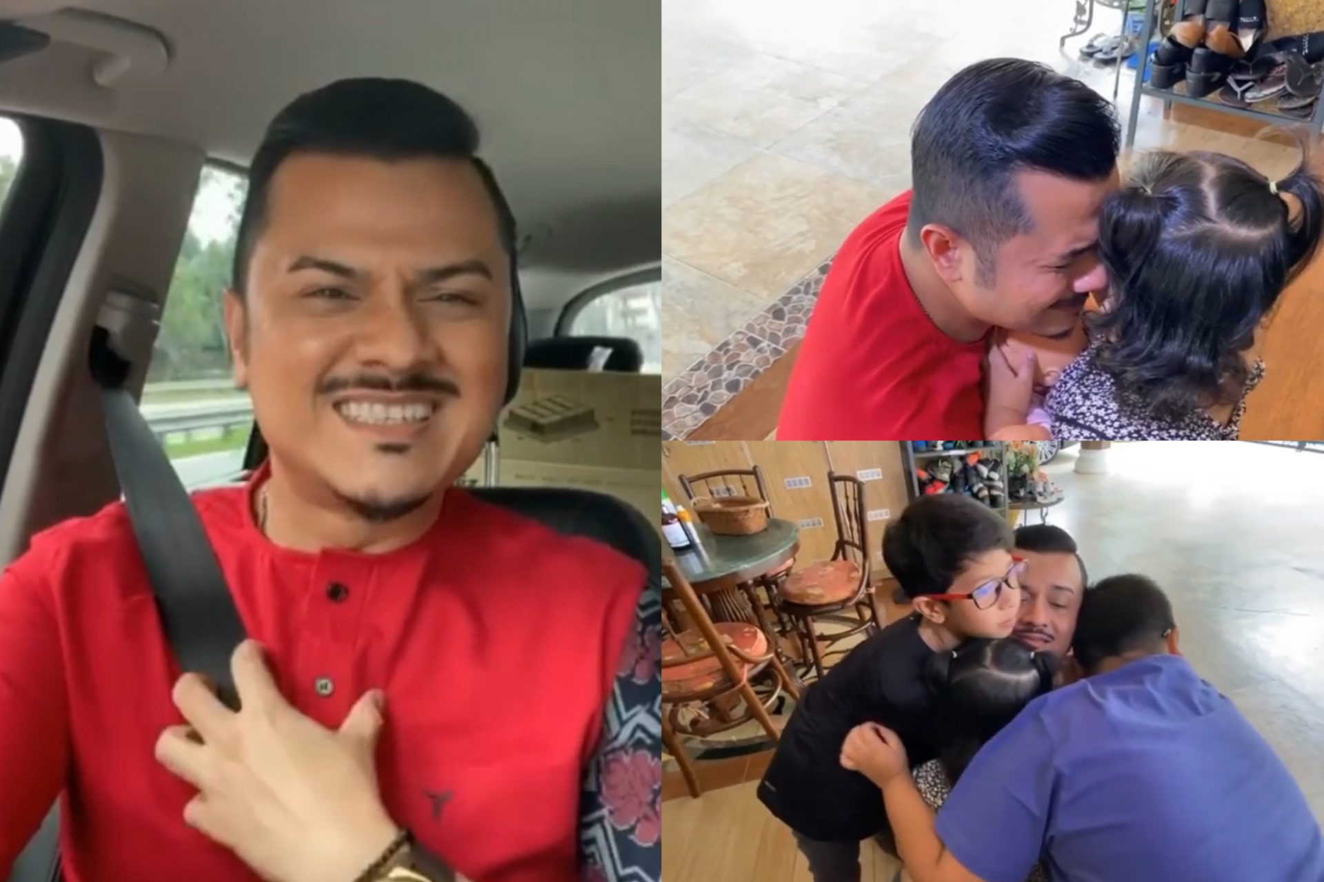 “Balik Melihat Anak-Anak, Isteri & Ibu, Kaki Saya Longlai,” – Selesai Kuarantin 14 Hari, Air Mata Datuk Fazley Yaakob Mengalir Jumpa Famili