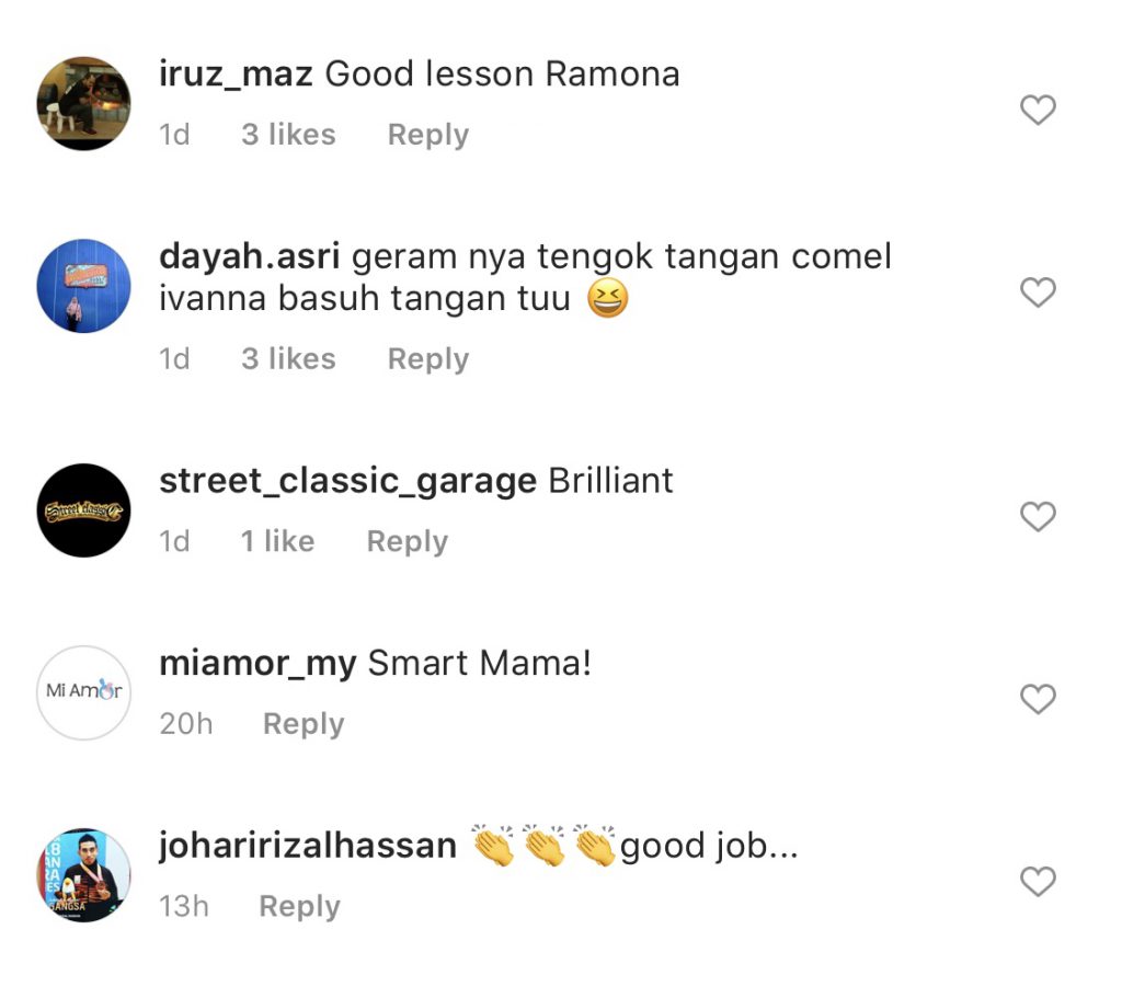 Bagusnya! Ajar Cara Basuh Tangan Dengan Betul, Peminat Puji Ramona Zam Zam Mendidik Anak