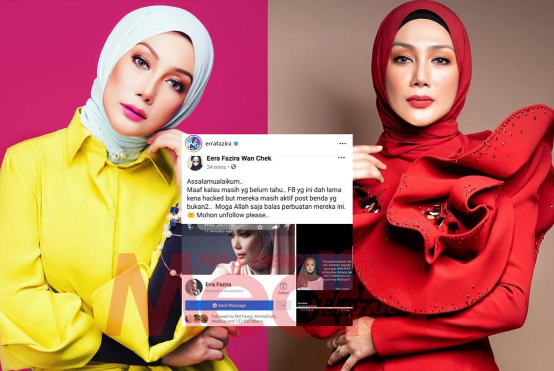 “Post Macam-Macam Benda Yang Tak Sepatutnya,”- Akaun Facebook Digodam Rupanya Masih Aktif, Erra Fazira Bimbang