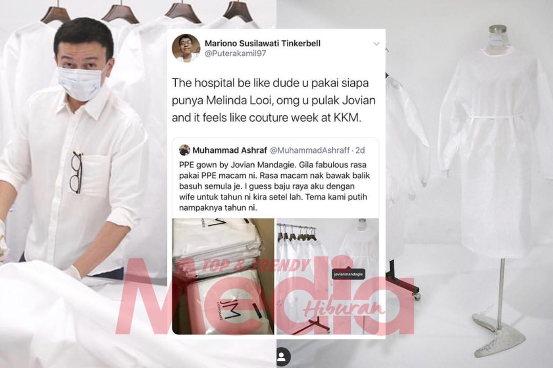 “Its Feel Like Couture Week At KKM,” – Jovian Mandagie Terhibur Keletah Netizen Bandingkan Jenama PPE Di Hospital