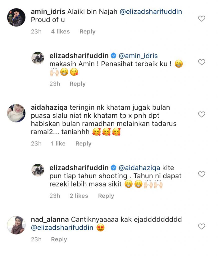 Alhamdulillah… Elizad Sharifudin Isi Masa Dengan Al-Quran Saat Tempoh PKP, Berjaya Khatam