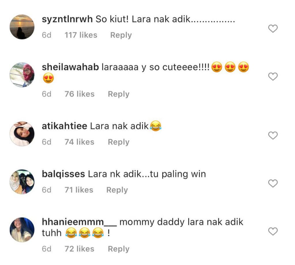 “Lara Nak Adik…,” – Reaksi Spontan Lara Alana Jadi Perhatian Semua, Comel Sungguh!