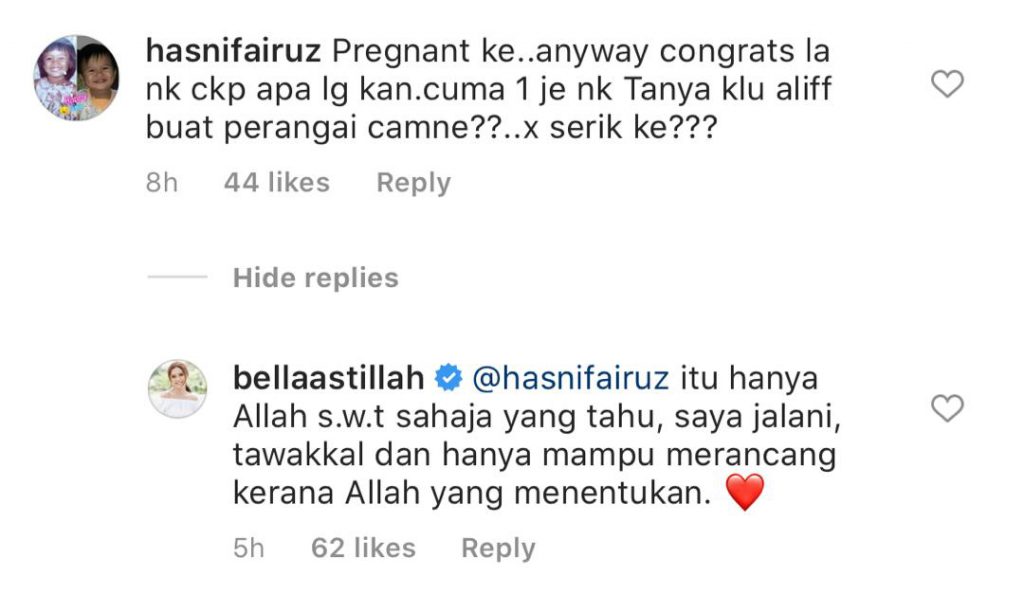 “Masa Dalam Iddah Lagi Jadi Tak Perlu Kahwin Semula,” – Akhirnya Bella Astillah Kembali Dengan Aliff Aziz, Kini Bella Astillah Hamil Anak Kedua Mereka