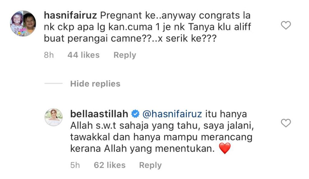 “Masa Dalam Iddah Lagi Jadi Tak Perlu Kahwin Semula,” &#8211; Akhirnya Bella Astillah Kembali Dengan Aliff Aziz, Kini Bella Astillah Hamil Anak Kedua Mereka