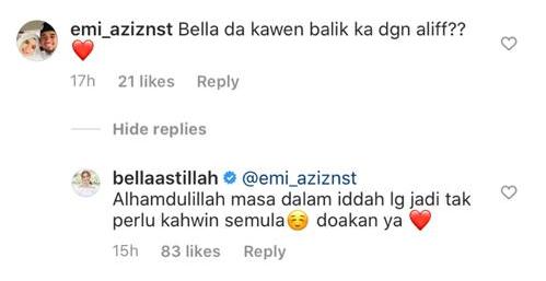 “Masa Dalam Iddah Lagi Jadi Tak Perlu Kahwin Semula,” – Akhirnya Bella Astillah Kembali Dengan Aliff Aziz, Kini Bella Astillah Hamil Anak Kedua Mereka