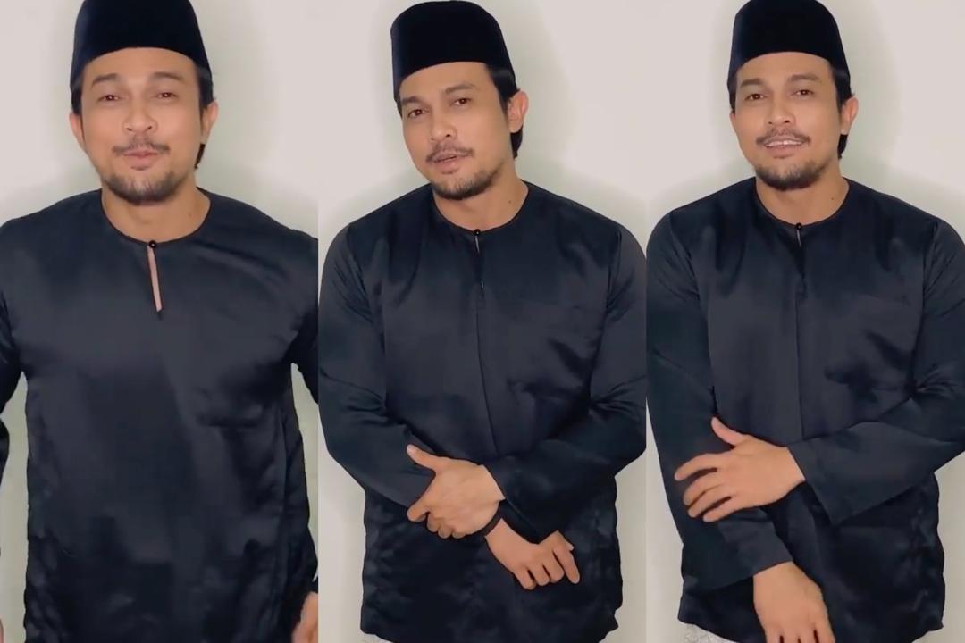 “Boleh Berperang Tu Boss,”- Bersongkok & Berbaju Melayu Lengkap Untuk Video Ucapan Puasa, Ini Reaksi ‘Slumber’ Isteri Saharul Ridzwan