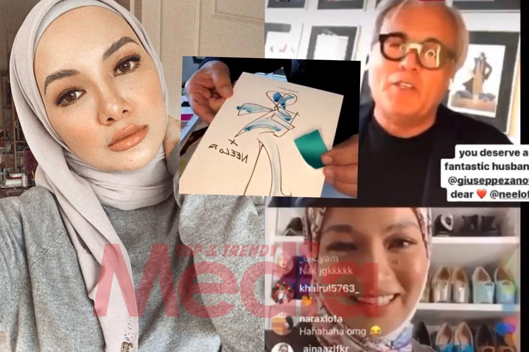 “Apa Kata Kita Lakar Kasut Perkahwinan Saya,” &#8211; Wow! Neelofa Minta Giuseppe Zanotti Lontar Idea Kasut Kahwinnya