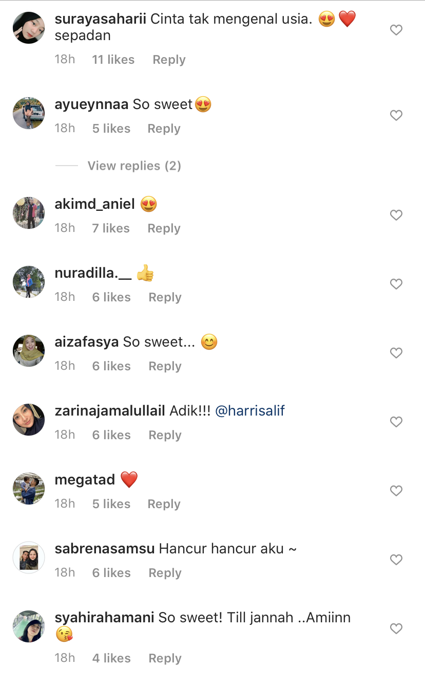 “Second Raya With&#8230;,” &#8211; Bubuh Emoji ‘Love’ Pada Kapsyen, Harris Alif Beraya Sedondon Dengan Intan Ladyana