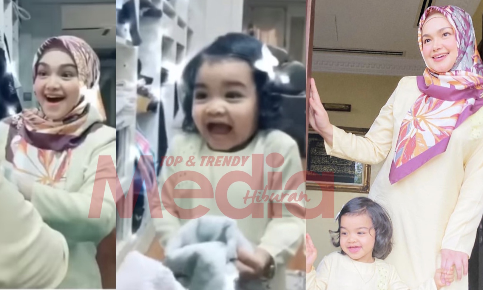 Giliran Tok Ti &#038; Aafiyah Buat #Wipeitdownchallenge, Peminat Kata &#8211; “Comel Sungguh!”