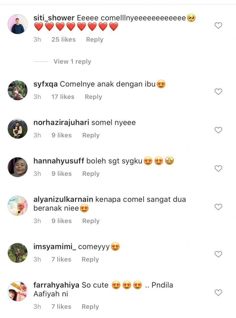 Giliran Tok Ti & Aafiyah Buat #Wipeitdownchallenge, Peminat Kata – “Comel Sungguh!”