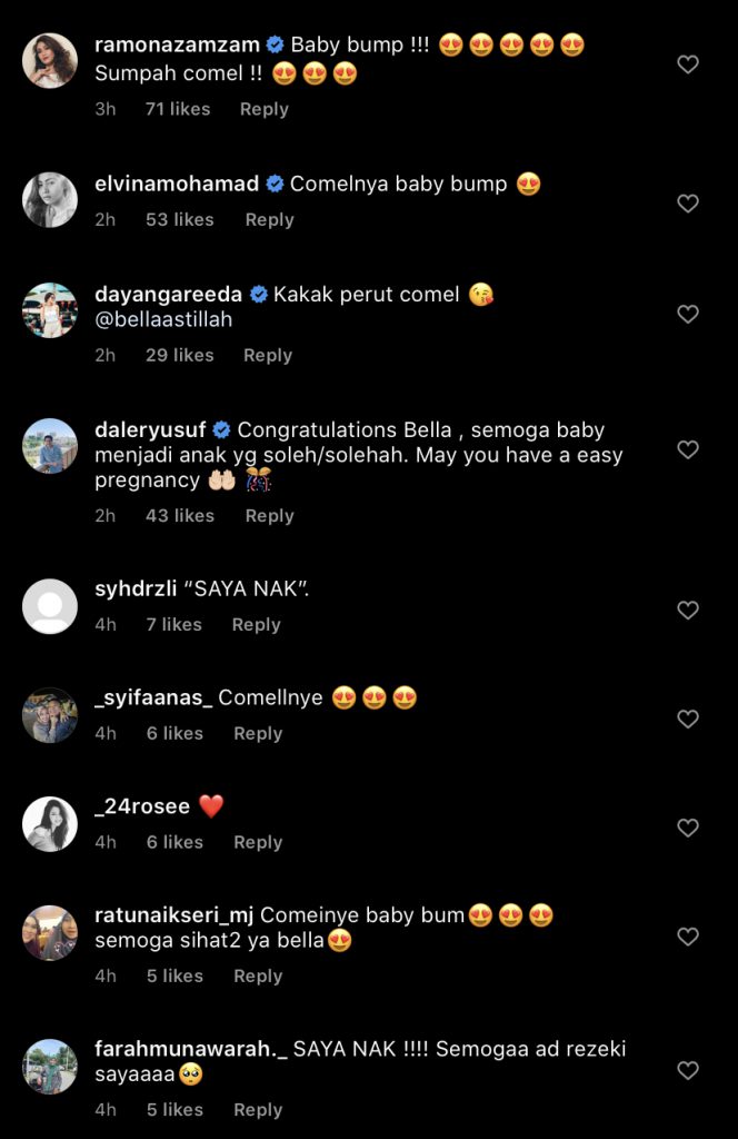“Comelnya Baby Bump!,” – Sedang Hamil Anak Kedua, Figura Terkini Bella Astillah Curi Perhatian Peminat