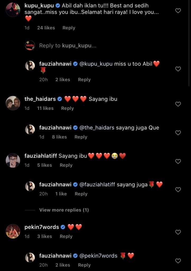 “Selamat Hari Raya&#8230; Mak Sayang Awak,” &#8211; Fauziah Nawi Kongsi Video ‘Tak Payah Balik, Mak Okay’, Lihat Para Selebriti ‘Sambut’ Ucapan Sayang Darinya