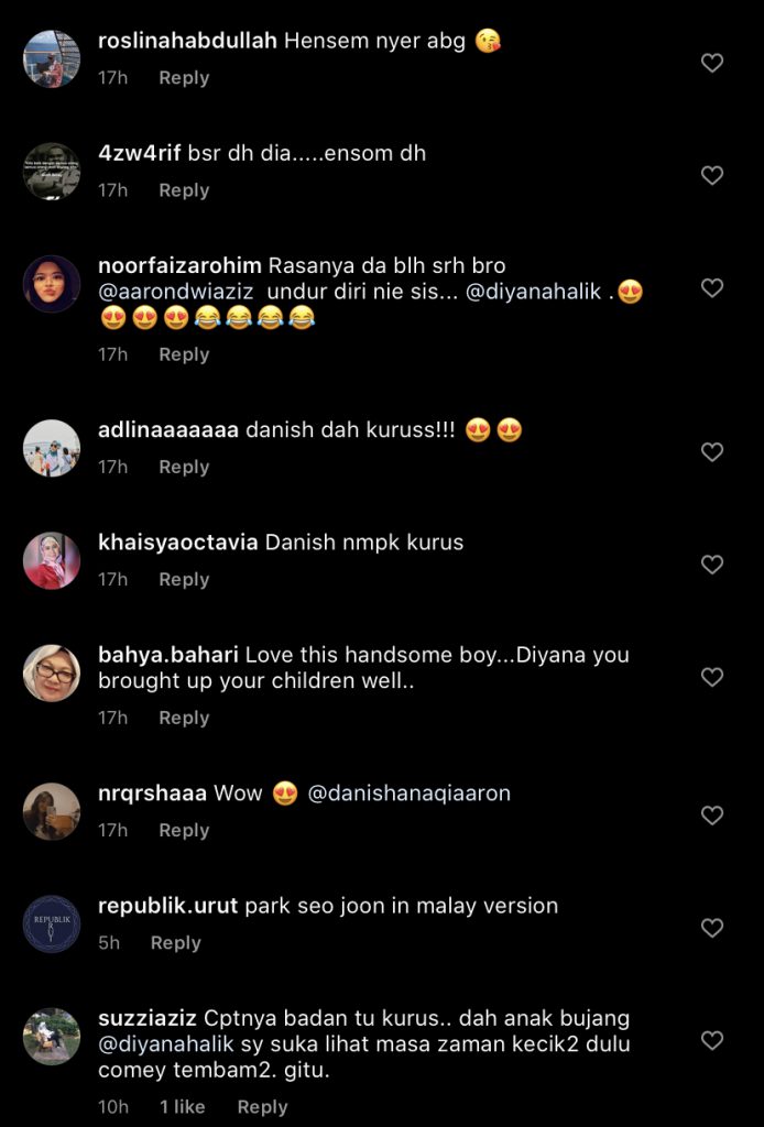 “Dah Besar Dan Handsome,” – Foto Terkini Anak Bujang Lelaki Datuk Aaron Aziz, Para Peminat Memuji!