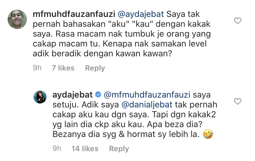 “Kenapa Jo Panggil Pak Ya Aku Kau. Kurang Ajar Dan Tak Sesuai,” &#8211; Ayda Jebat Perjelas Kisah Bukan Gadis Biasa