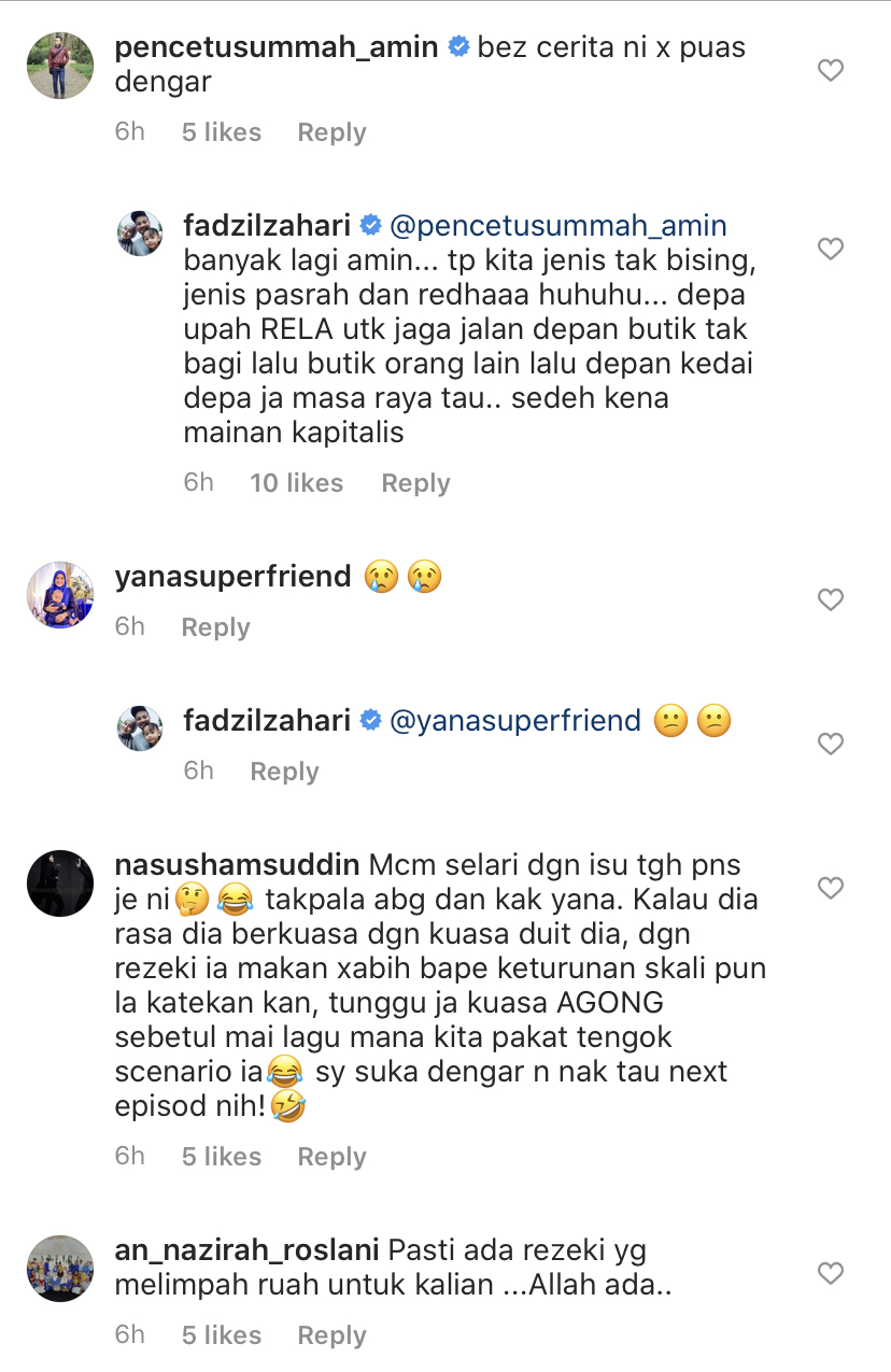 “Rupanya Ramai Lagi Yang Kena, Ada Yang Depa Tiru Design Baju Sebijik Pastu Jual Harga Lagi Murah,” – Fadzil Zahari