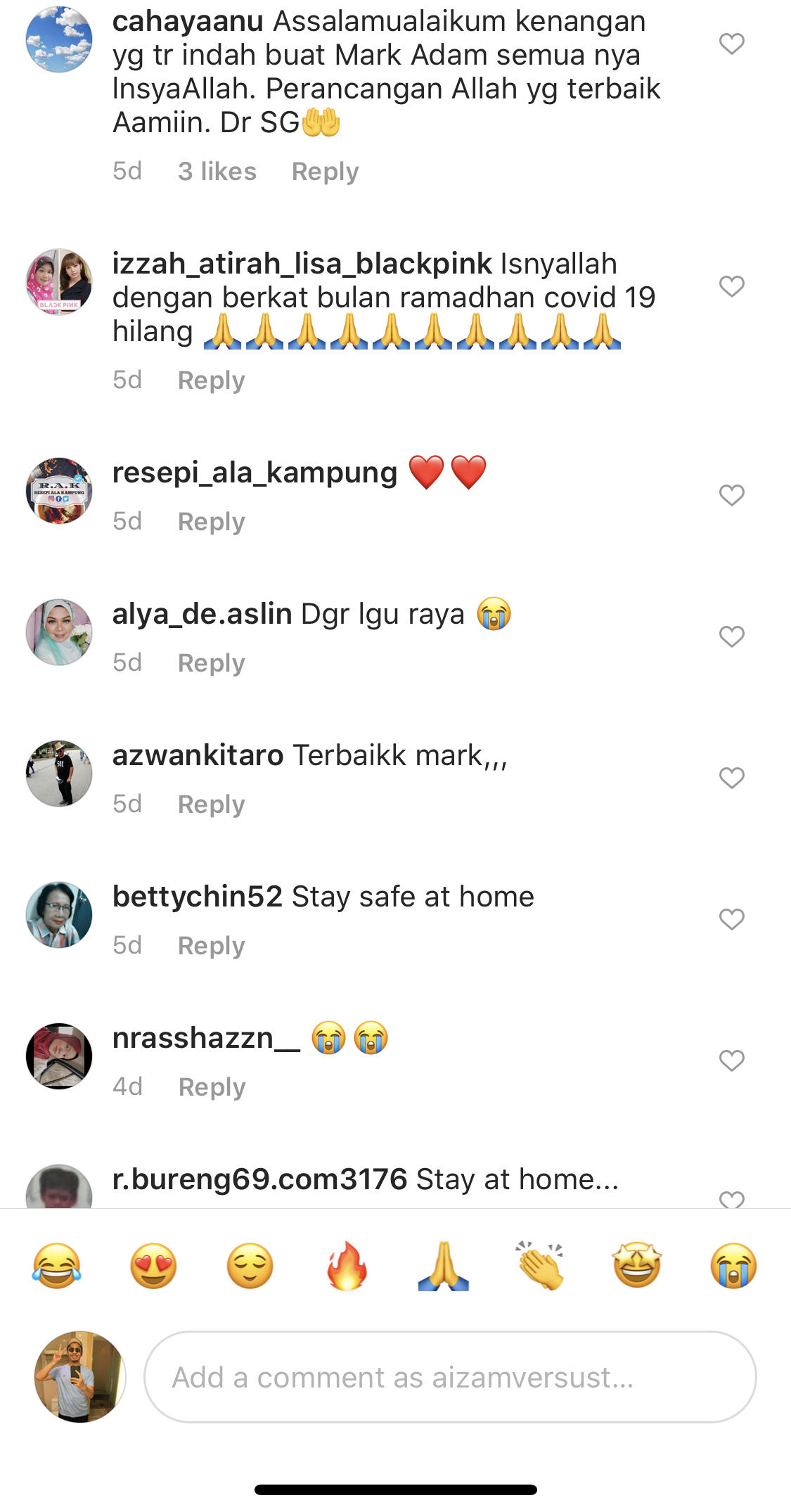 “Kemungkinan Tak Jumpa…”- Mark Adam Nyanyi Lagu Raya Ketika Bercuti Di Filipina