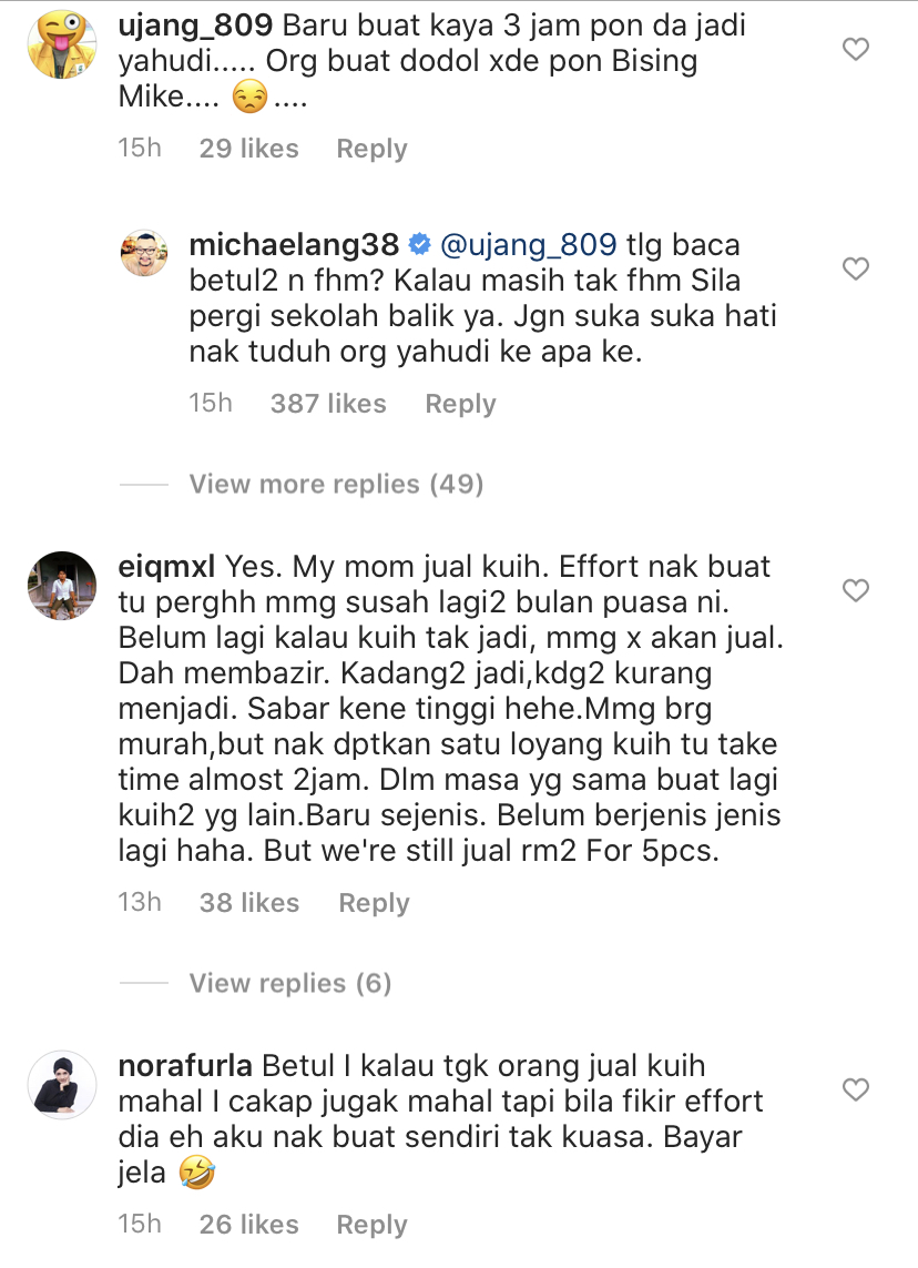 “Memang I Akan Charge Mahal,” &#8211; Micheal Ang Cadang Naikkan Harga Kuih, Jelas Proses Cukup Renyah