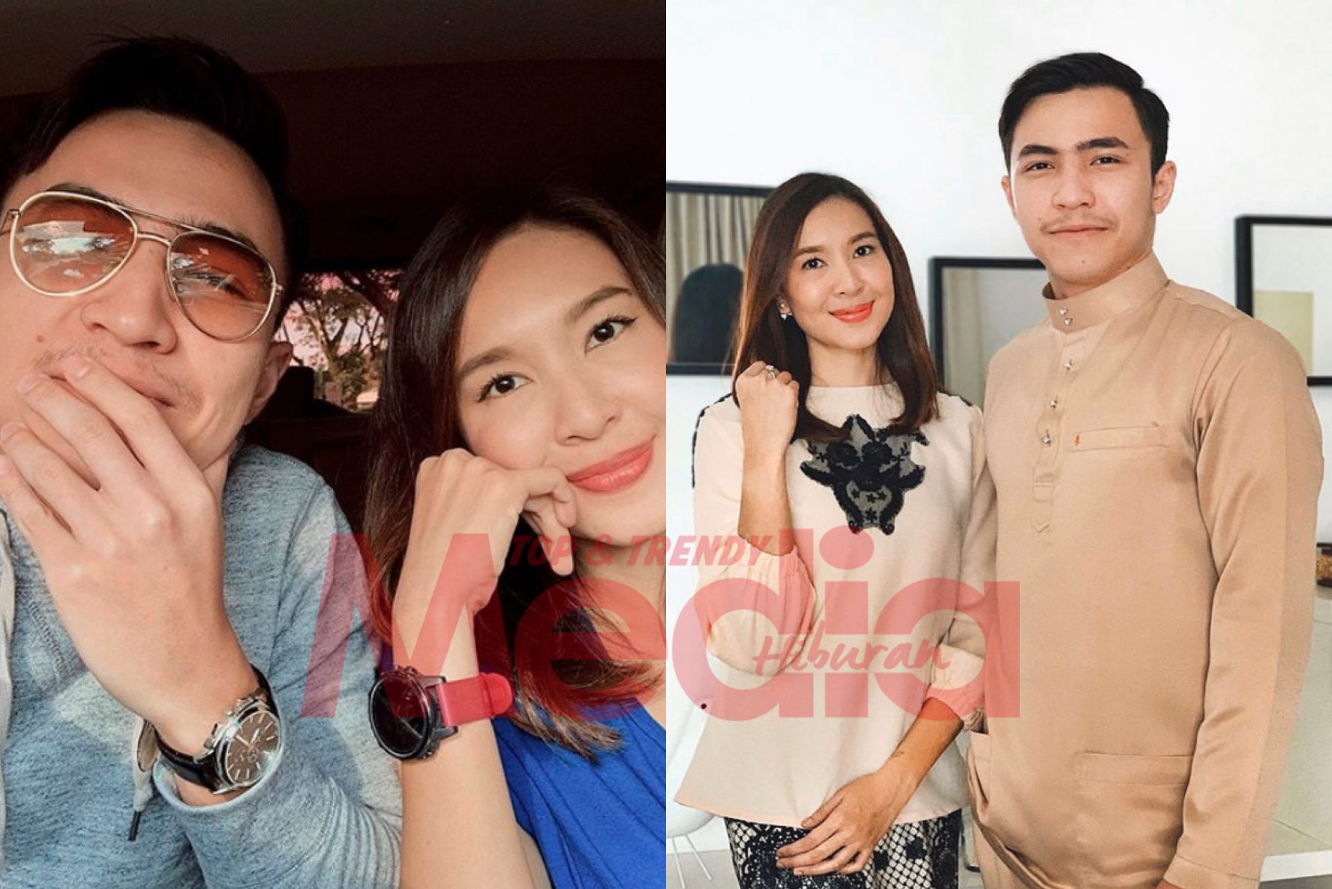 “Second Raya With&#8230;,” &#8211; Bubuh Emoji ‘Love’ Pada Kapsyen, Harris Alif Beraya Sedondon Dengan Intan Ladyana