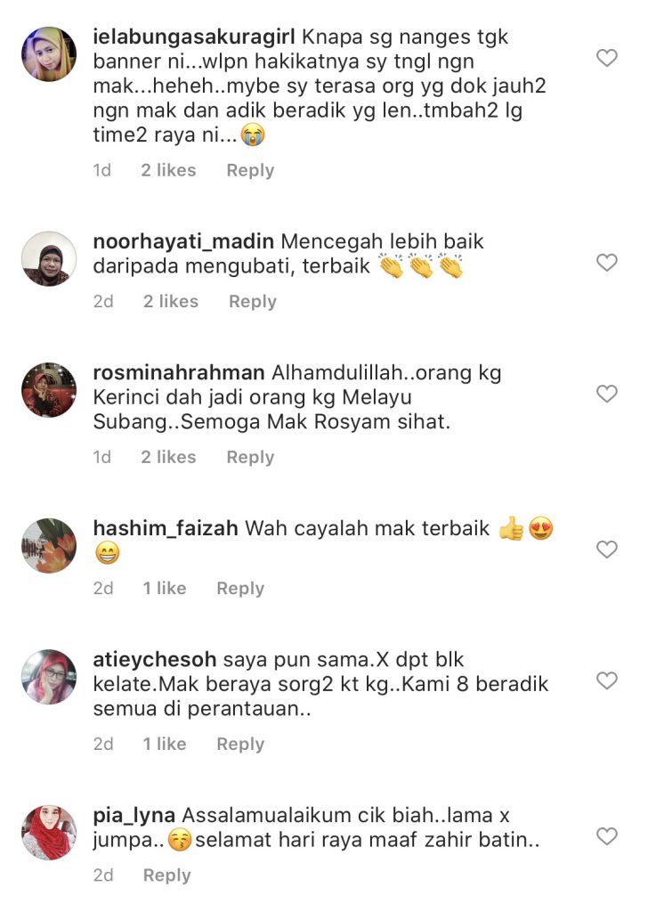 “10 Minit Dari Rumah Aku, Tapi Sebab Mak Dah Umur 80 Tahun…,” – Rosyam Nor Patuh Arahan Kerajaan, Jelaskan Sebab Tak Balik Raya