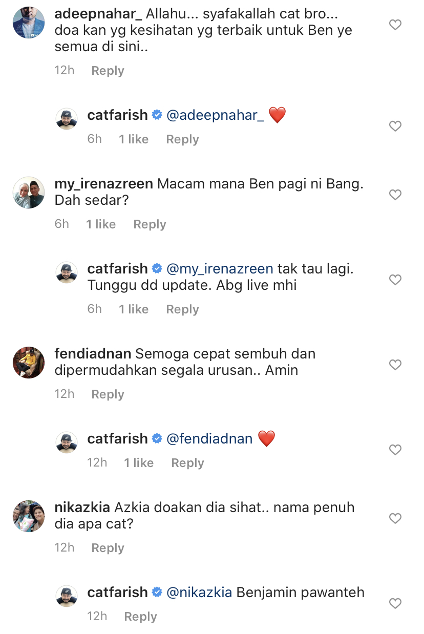 “Mengeluarkan Darah Beku,” &#8211; Anak Saudara Jalani Pembedahan Tempurung Kepala Selepas Terjatuh, Cat Farish Mohon Doa