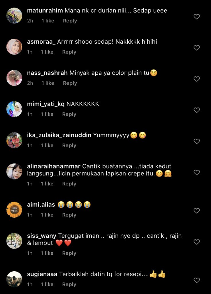 “Cantik Buatannya, Tiada Kedut Langsung…,” – Datin Paduka Eina Azman Belanja Cara Nak Buat Durian Crepe, Sedapnya!