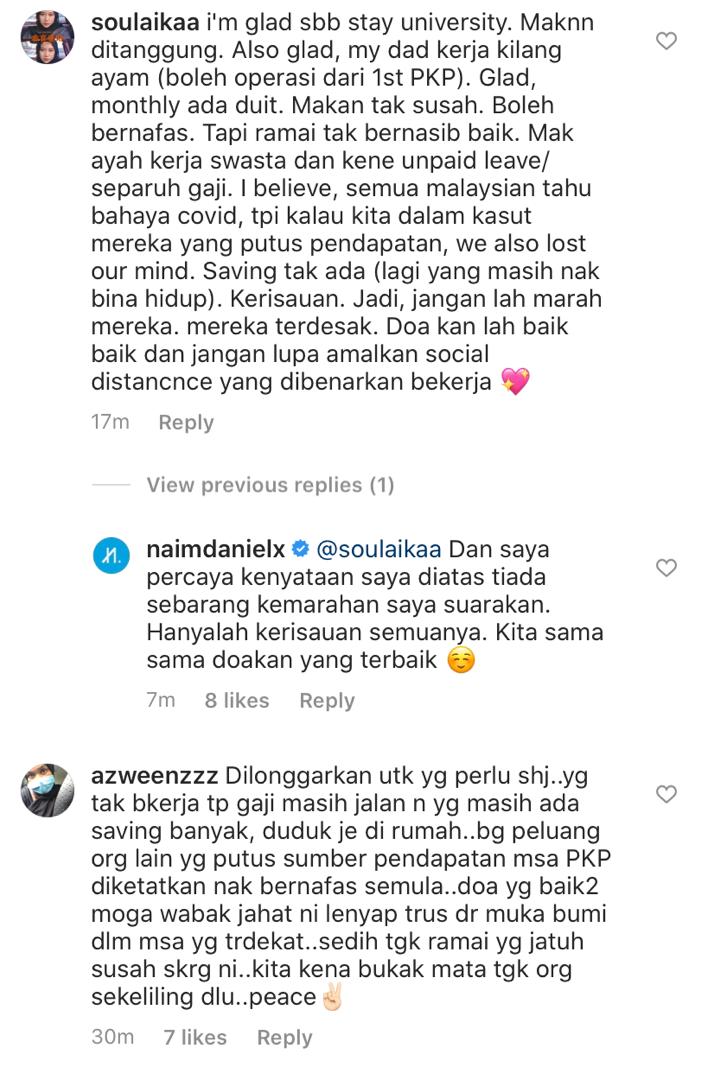 “Dalam PKP Pun Ada Antara Kita Yang Degil, Inikan Pula Jika Dilonggarkan,” – Naim Daniel