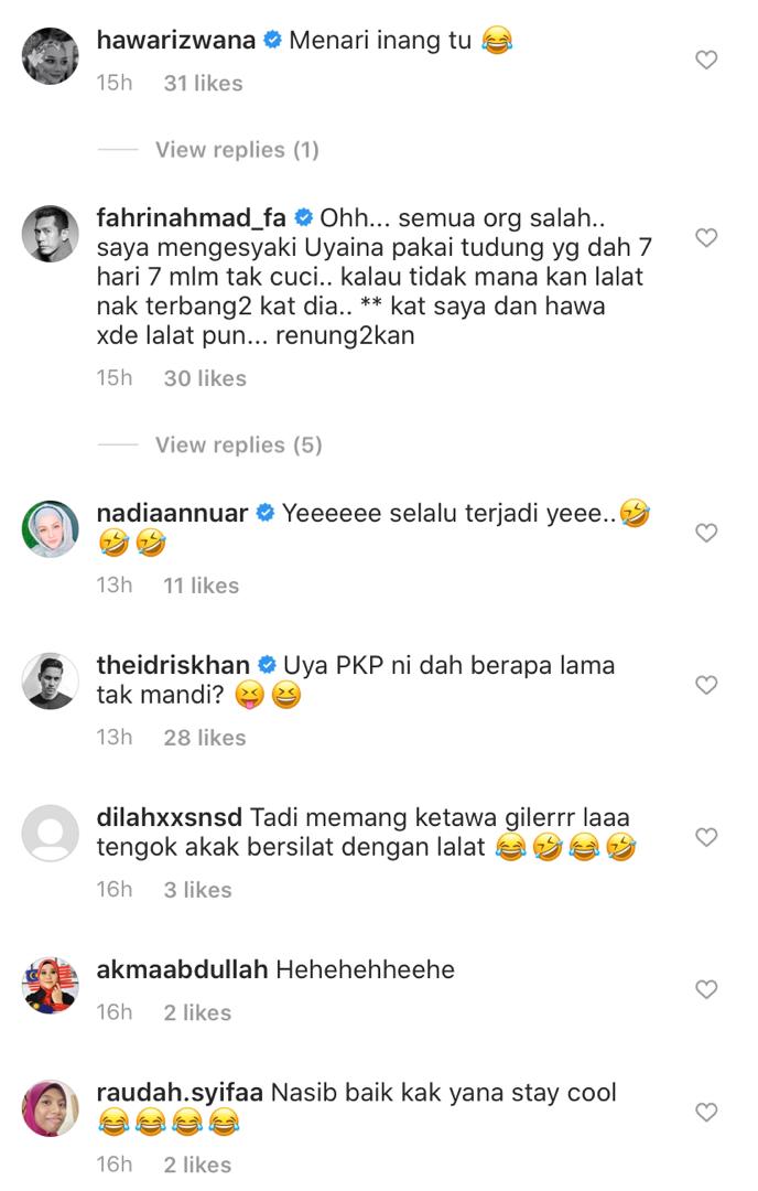 “PKP Ni Dah Berapa Lama Tak Mandi?” &#8211; Uyaina Arshad Kongsi Aksi ‘Bersilat’ Dengan Lalat Waktu Live, Netizen Terhibur