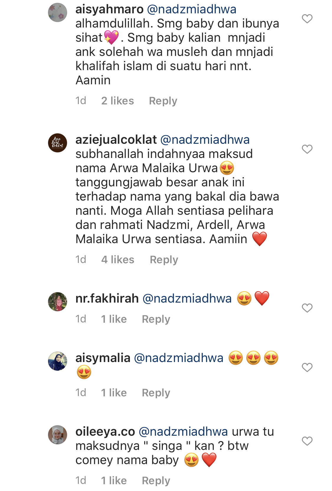 Ramai Tanya Maksud Nama Anak Yang Unik, Ini Penjelasan Nadzmi Adhwa