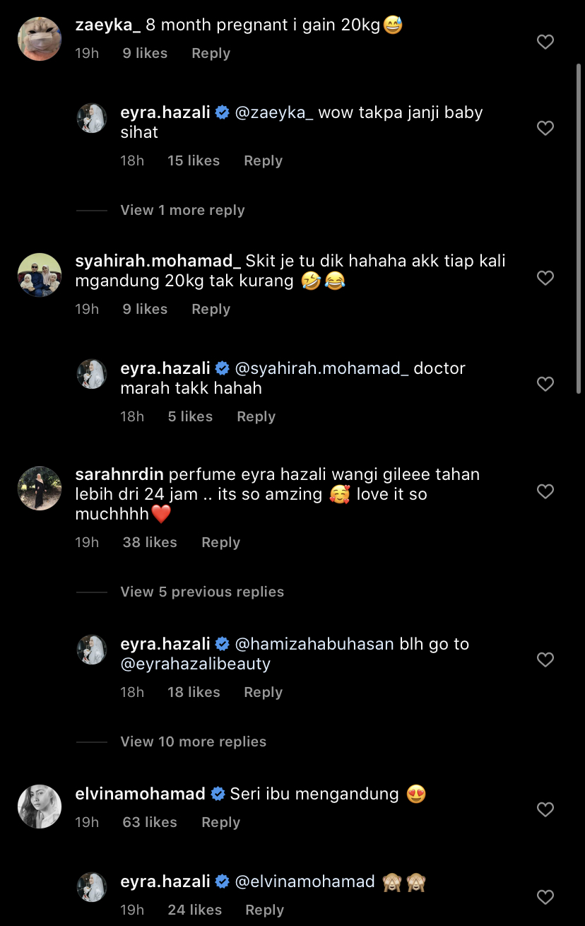 “Hamil 7 Bulan Dan Berat Badan Saya Bertambah 8 Kilogram,” – Eyra Hazali