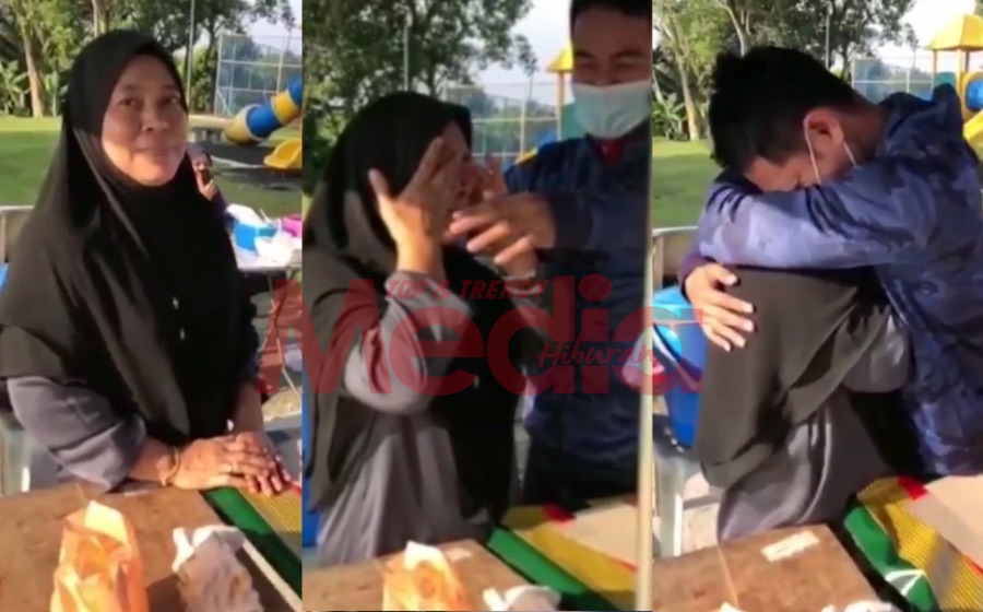 “6 Bulan Dalam Pusat Latihan, 3 Bulan PKP, Tak Dapat Jumpa Mak,” – 9 Bulan Tanggung Rindu, Video Anggota Polis Buat Kejutan Di Gerai Nasi Lemak Ibu Buat Semua Rasa Sebak!