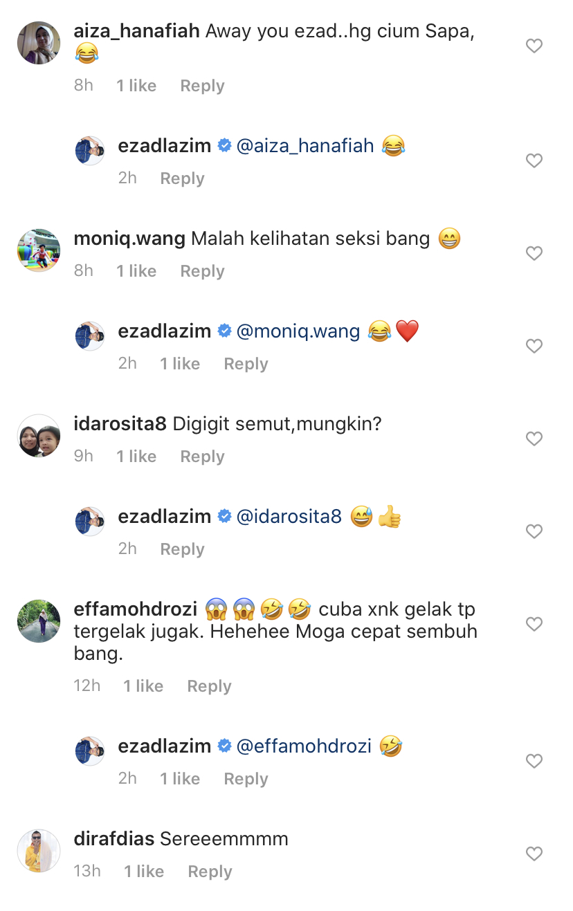 “Saya Tak Buat Apa-Apa Dekat Ezad,” &#8211; Bibir Ezad Lazim Membengkak, Isteri Berkejar Dapatkan Rawatan Tengah Malam