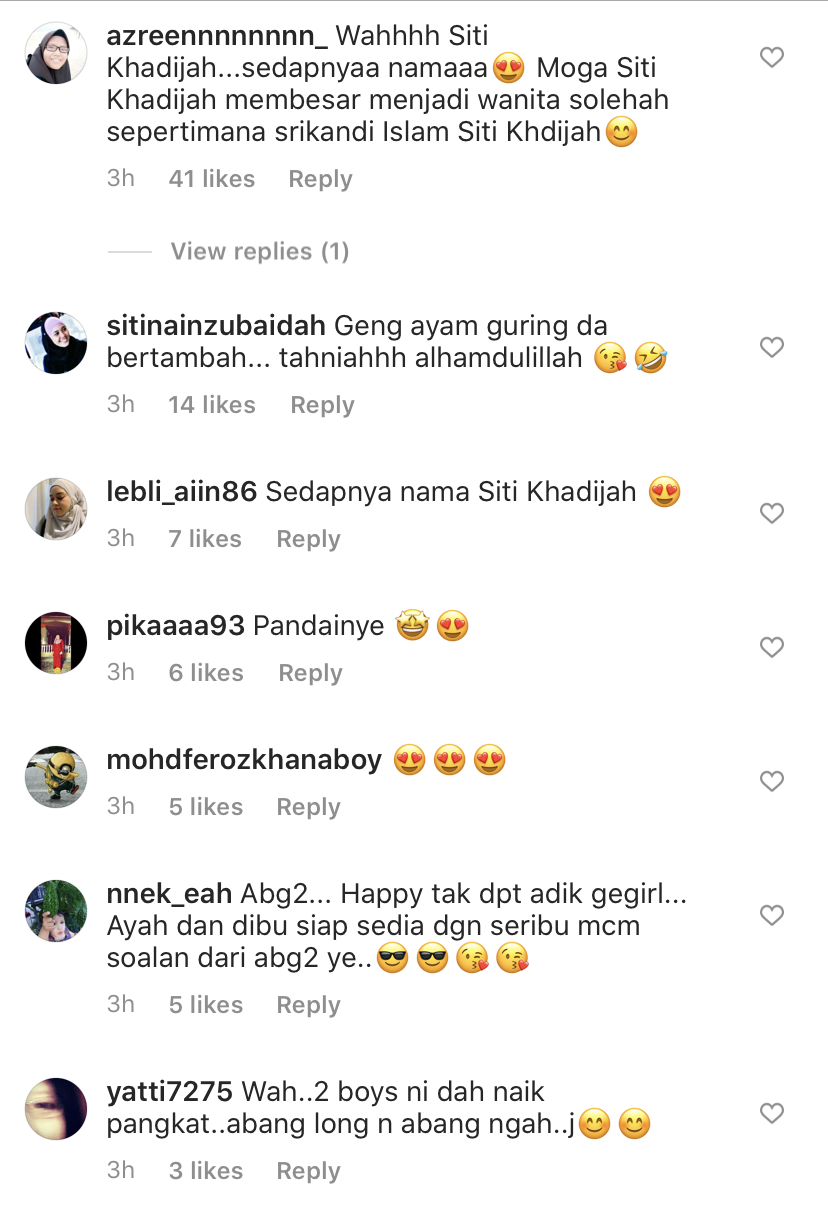 Siti Khadijah Nama Anak Ketiga Tomok