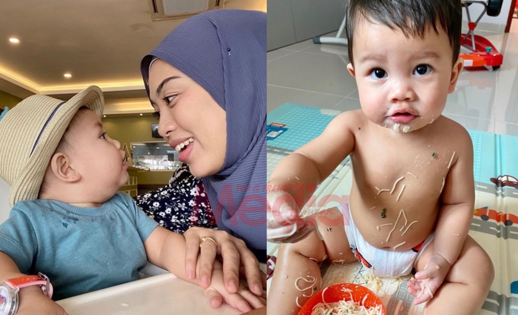 “Bila Bagi Nasi Impit Dia Selera Pulak,” – Tasha Manshahar Cerita Anak Mula Tak Nak Makan Bersuap, Kongsi Teknik Ajar Makan Sendiri