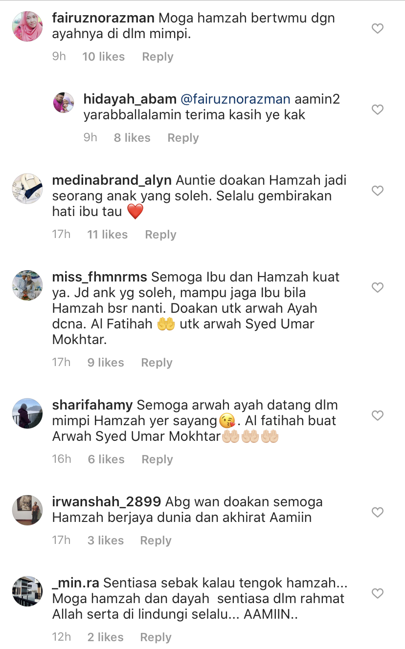 “Jadi Selimut…,” – Hamzah Tidur Lena Dalam Dakapan Baju Arwah Bapa, Balu Allahyarham Abam Bocey Kongsi Cerita