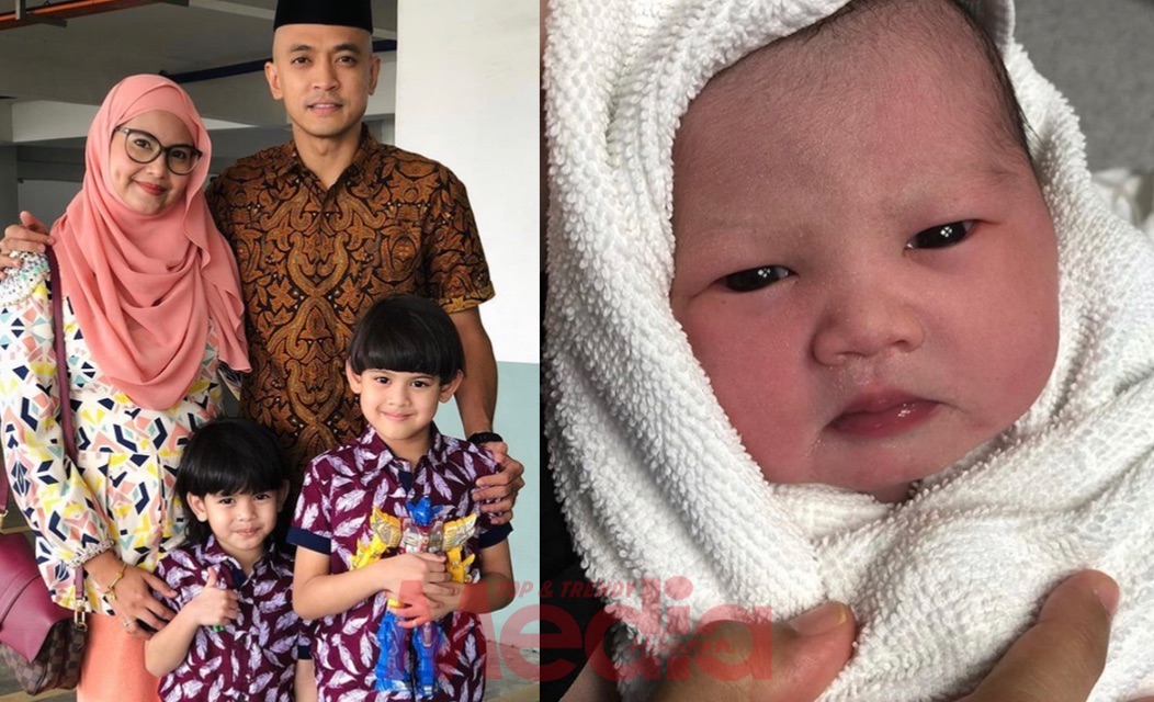 Tahniah! Isteri Tomok Selamat Bersalin Bayi Perempuan, Tomok Timang Anak Ketiga