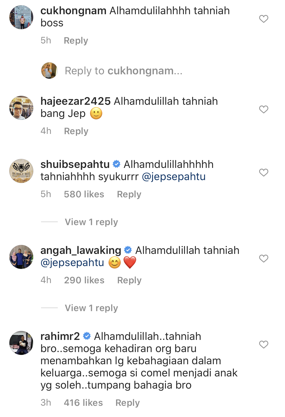 “Subhanallah. Alhamdulillah. Allahuakbar,”- Jep Sepahtu &#038; Sari Yanti Selamat Timang Cahaya Mata Kedua