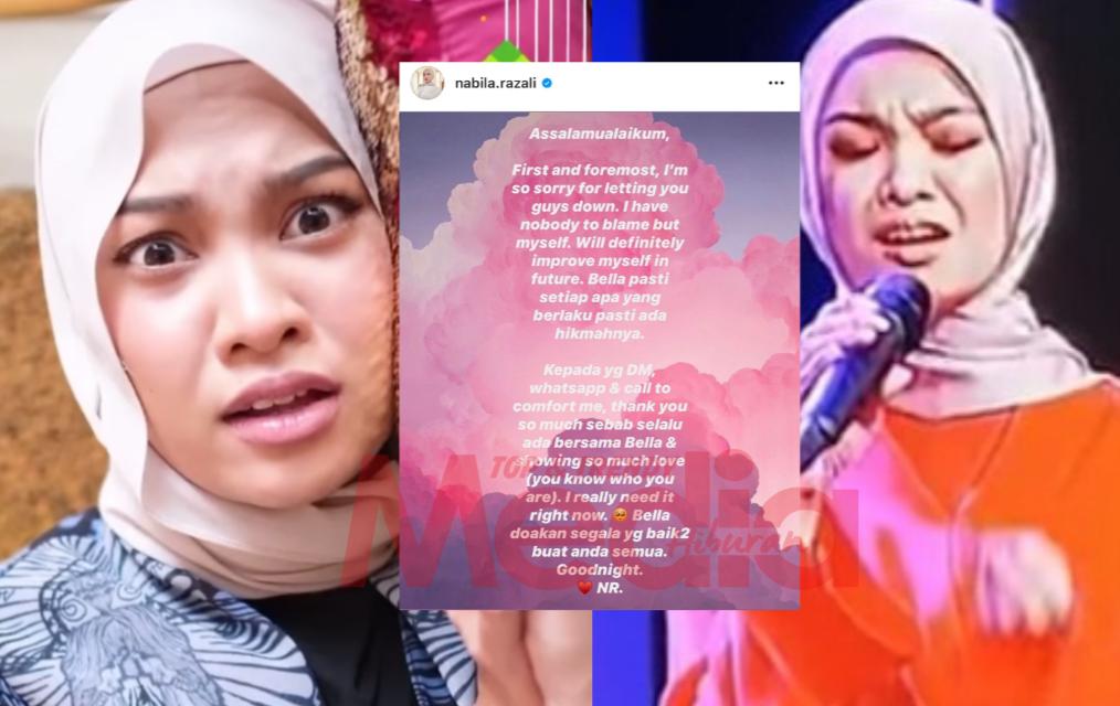 &#8220;Saya Akan Perbaiki Diri&#8230;,&#8221; &#8211; Nabila Razali Respon Nyanyian &#8216;Terkucil&#8217; Ketika Live Di TV, Setiap Yang Berlaku Ada Hikmah