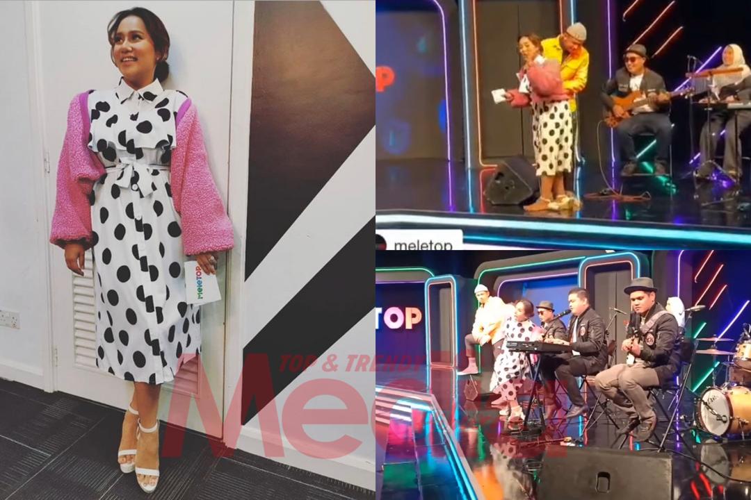 “Sampai Tercabut Kasut Kak Lina Pom Pom,” &#8211; Kasut ‘Hilang’ Saat Live, Elly Mazlein Mantain Profesional, Netizen Pecah Perut