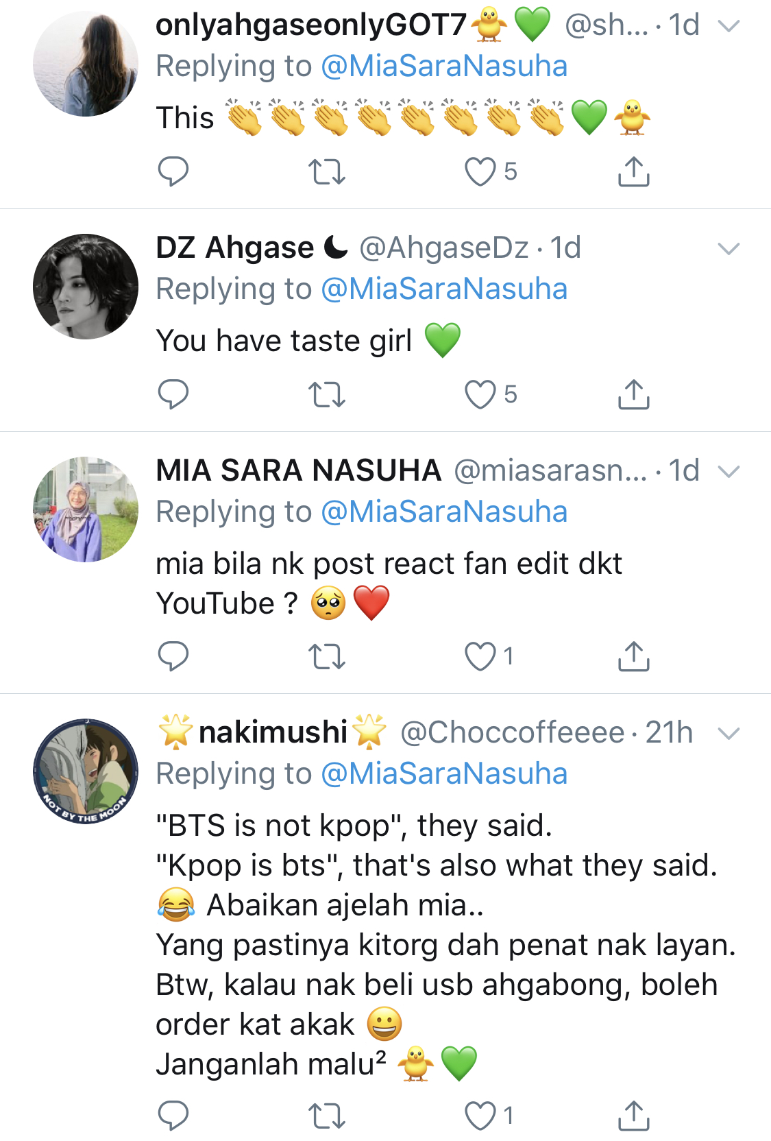 “Berhentilah Kata ‘BTS Lagi Bagus’…,” – Usah Banding-Banding, Mia Sara Minta Peminat K-Pop Hormati Grup Lain Juga