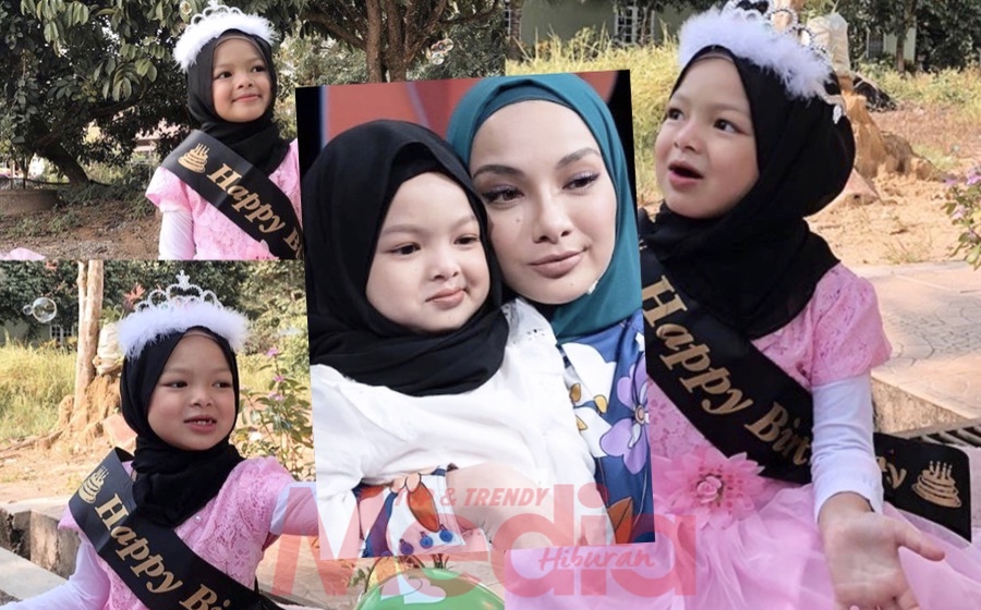 “Terima Kasih,” &#8211; Neelofa Beri Hadiah Birthday Buat ‘Si Cilik Kembar’, Adik Naura Auni Sambut Hari Jadi Pakai Gaun Pink, Comel Macam Puteri!