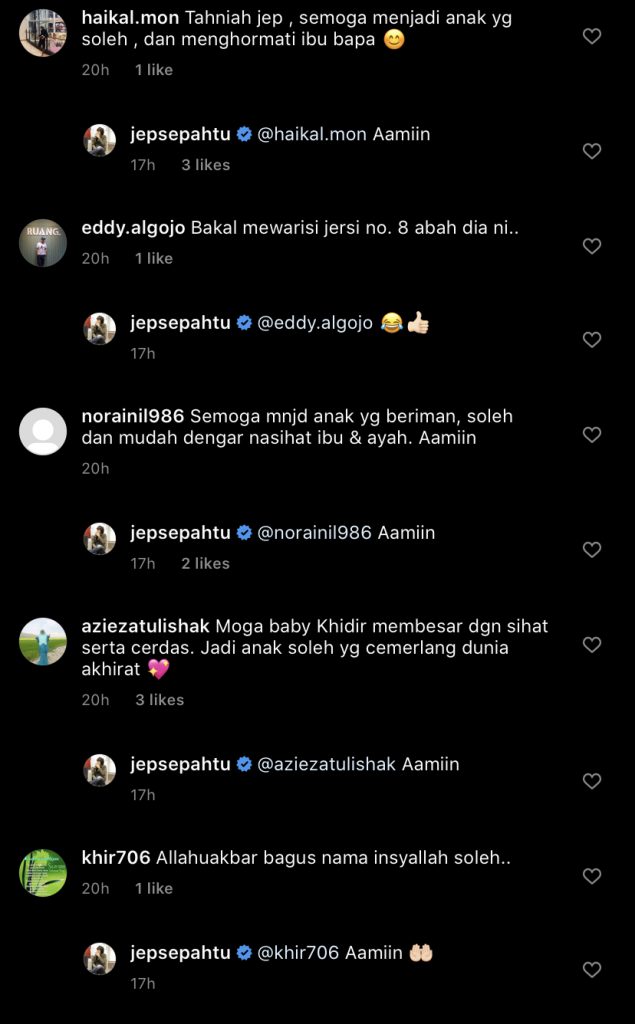 “Subhanallah Anak Abah,” – Jep Sepahtu Dedah Wajah Dan Nama Bayi Lelaki, Comel Sungguh!