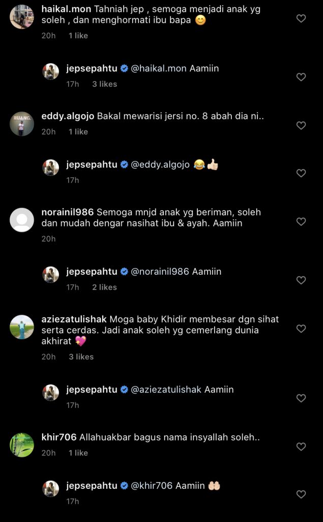 “Subhanallah Anak Abah,” &#8211; Jep Sepahtu Dedah Wajah Dan Nama Bayi Lelaki, Comel Sungguh!