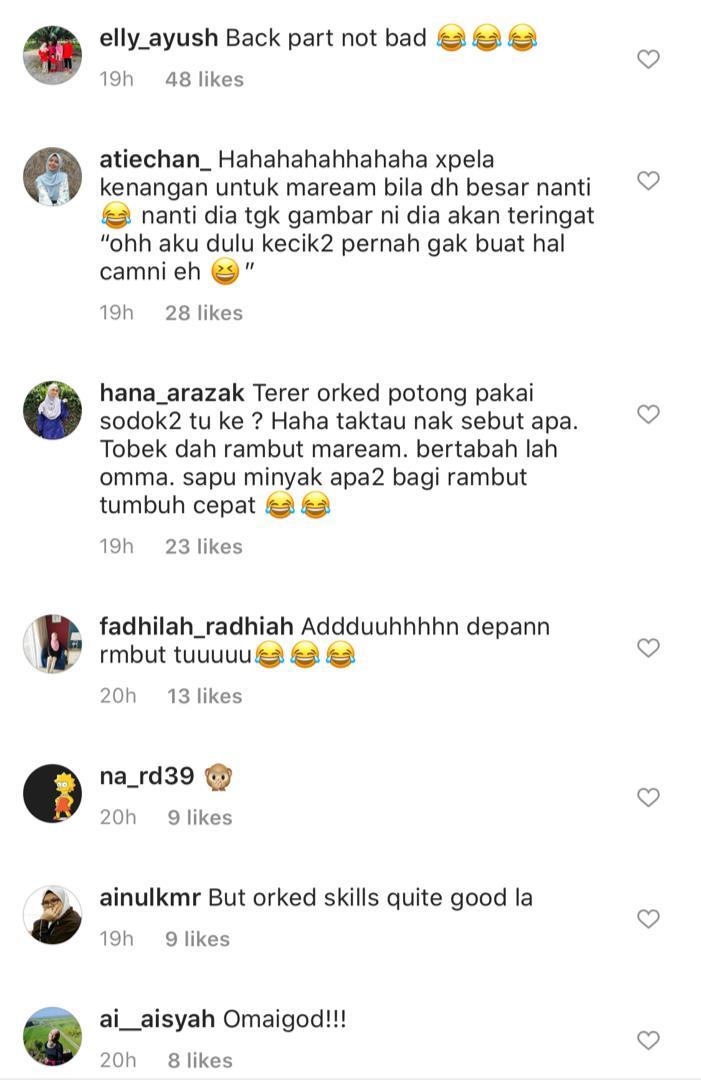 &#8220;Tak Tahu Nak Nagis Ke Gelak,&#8221; &#8211; Farah Lee Terkejut Lihat Gaya Rambut Terkini Anak, Ini Pula Reaksi Peminat