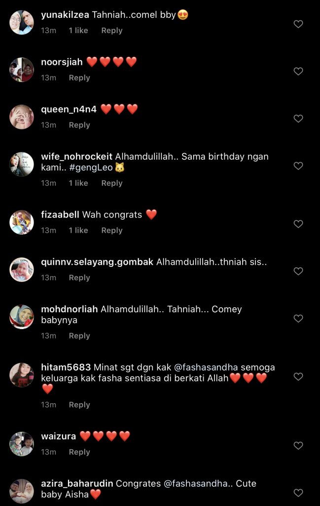 &#8220;MasyaAllah So Cute,&#8221; &#8211; Fasha Sandha Kongsi Foto Dan Video Sejurus Bersalin, Dedah Nama Anak Ketiganya